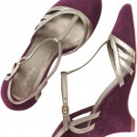 shoe of the day: french plum wedges