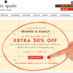 friends & family: kate spade, cole haan, neiman marcus
