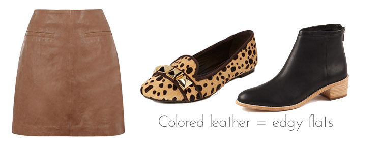 Shoes for a leather skirt, via shopping's my cardio