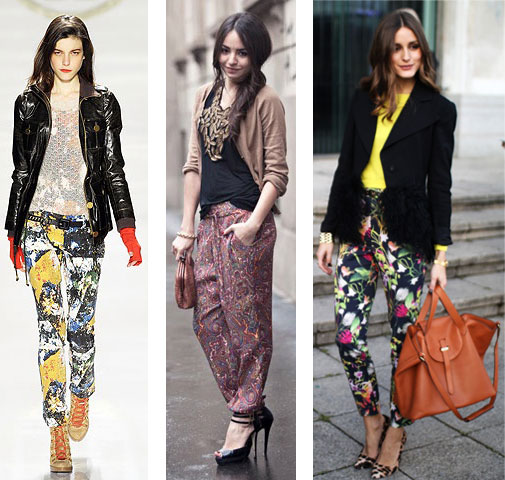 trend to try: printed pants - shopping's my cardio